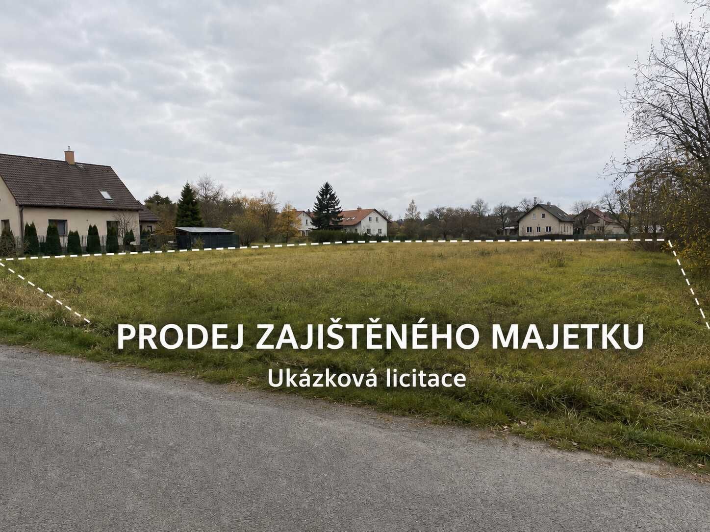 Pozemek 2 460 m² – prodej z majetkové podstaty