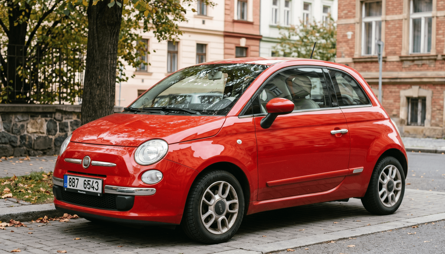 motorové vozidlo Fiat Brouk, červená barva, rok výroby 2010